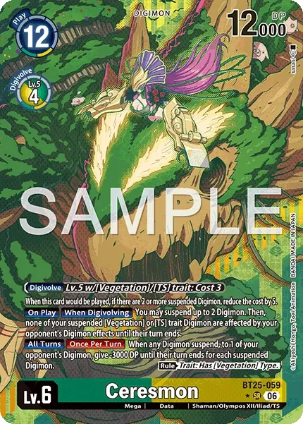 BT25-059 Ceresmon, Super Rare, AA