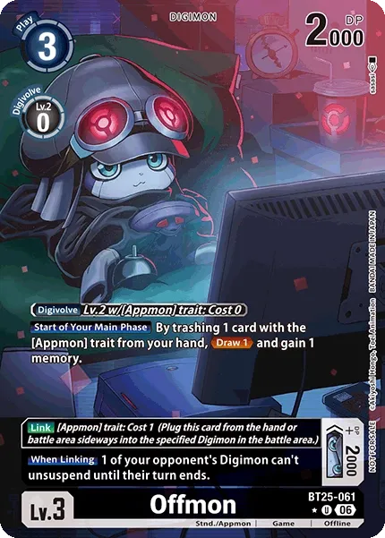 BT25-061 Offmon, Uncommon, Box Topper