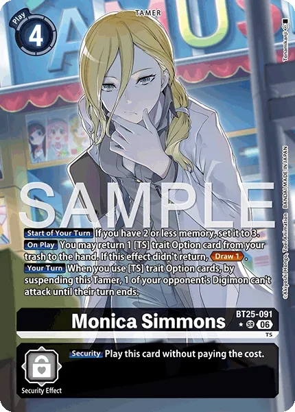 BT25-091 Monica Simmons, Super Rare, AA