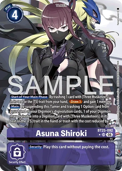 BT25-092 Asuna Shiroki, Super Rare, AA