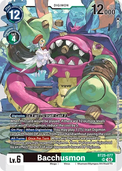 BT25-077 Bacchusmon, Super Rare