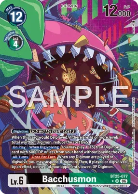 BT25-077 Bacchusmon, Super Rare, AA