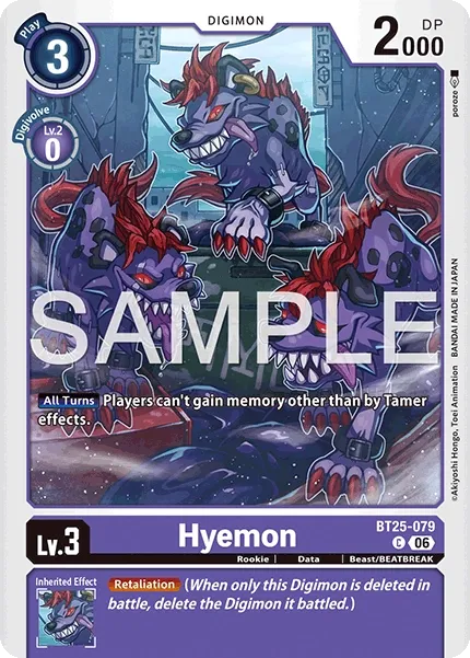 BT25-079 Hyemon, Common