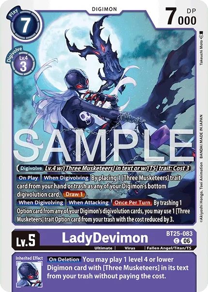 BT25-083 LadyDevimon, Common