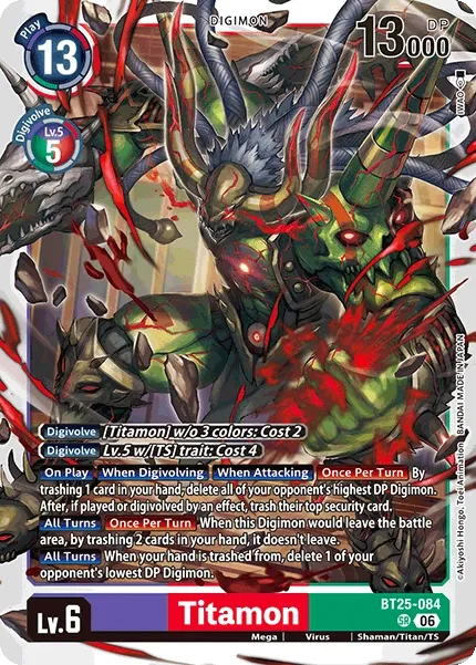 BT25-084 Titamon, Super Rare