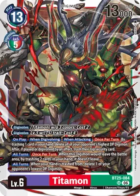 BT25-084 Titamon, Super Rare