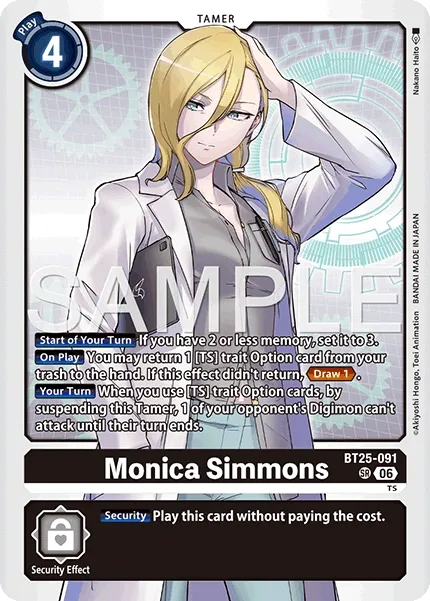 BT25-091 Monica Simmons, Super Rare