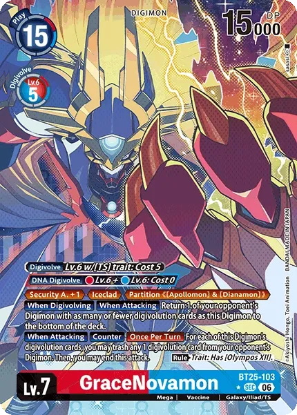 BT25-103 GraceNovamon, Secret Rare, AA