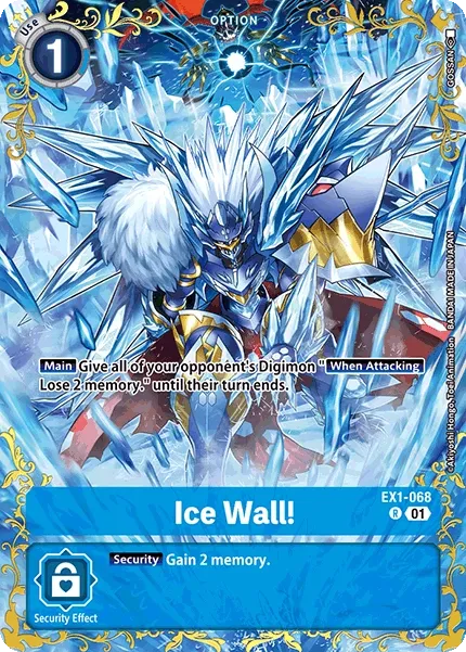 EX1-068 Ice Wall!, Rare Reprint