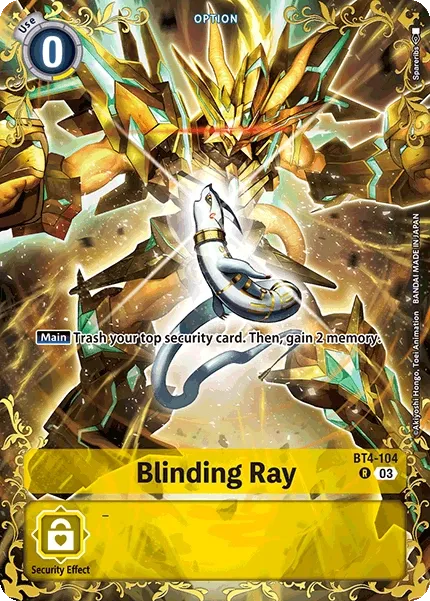 BT4-104 Blinding Ray, Rare Reprint