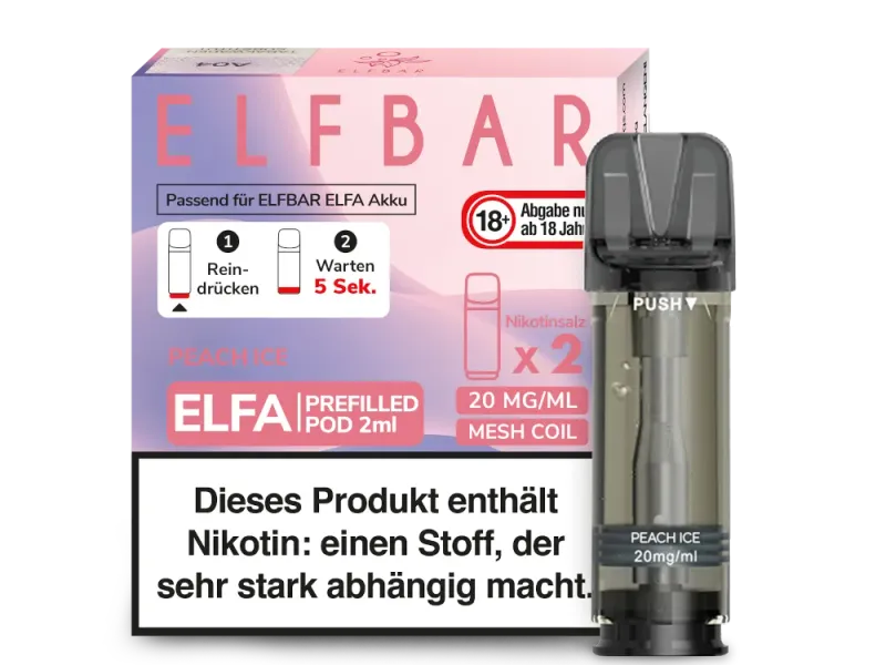 Elfbar Elfa Pod Peach Ice 20 mg/ml Elfbar Elfa Pod Peach Ice 20 mg/ml