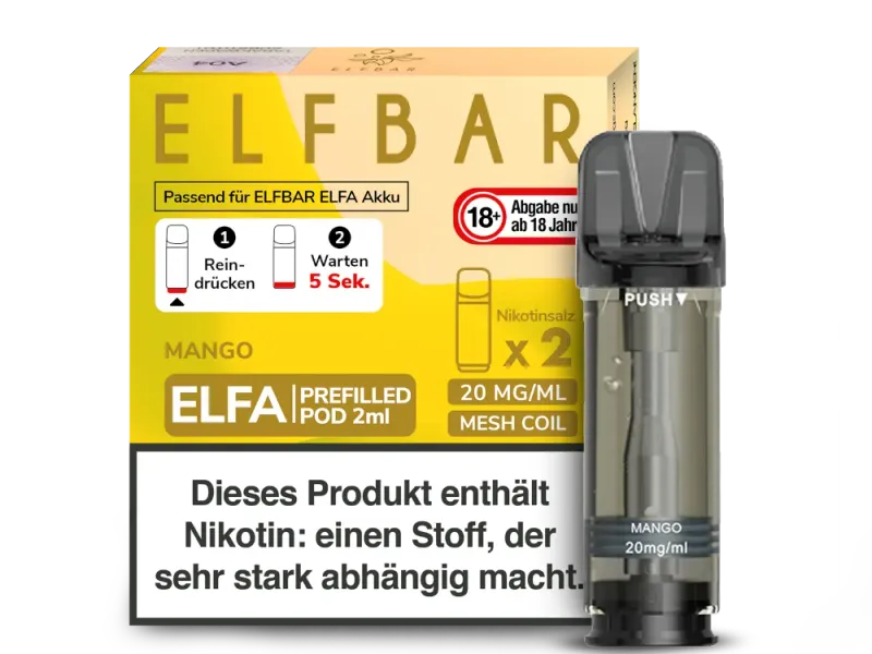 Elfbar Elfa Pod Mango 20 mg/ml Elfbar Elfa Pod Mango 20 mg/ml