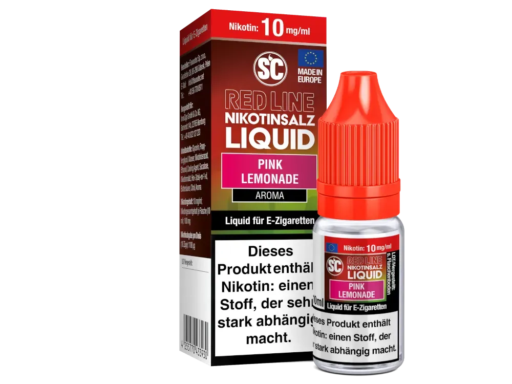 SCRedline Nikotinsalz Liquid 10mg Pink Lemonade