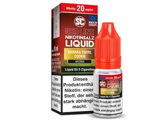 SCRedline Nikotinsalz Liquid 10mg Banana Swirl Cookie SCRedline Nikotinsalz Liquid 10mg Banana Swirl Cookie
