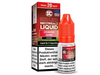 SC Redline Nikotinsalz Liquid 10mg Erdbeere Sahne SC Redline Nikotinsalz Liquid 10mg Erdbeere Sahne