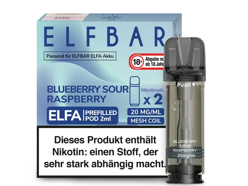 Elfbar Elfa Pod Blueberry Sour Raspberry 20 mg/ml