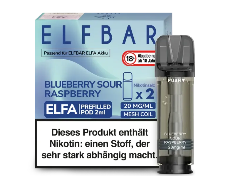 Elfbar Elfa Pod Blueberry Sour Raspberry 20 mg/ml Elfbar Elfa Pod Blueberry Sour Raspberry 20 mg/ml