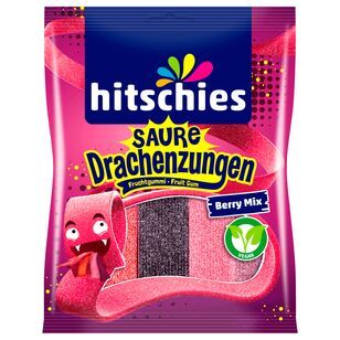 Hitschies Saure Drachenzungen Berry Mix vegan Hitschies Saure Drachenzungen Berry Mix vegan