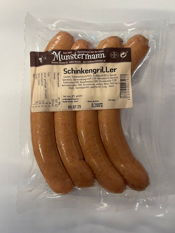 Schinkengriller 4 stk