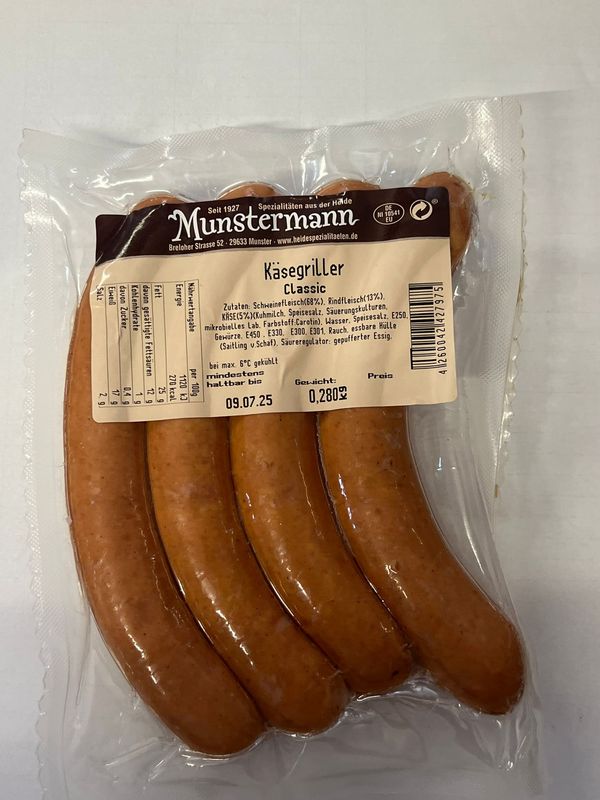 Käse Griller Classic vom Schwein Käse Griller Classic vom Schwein