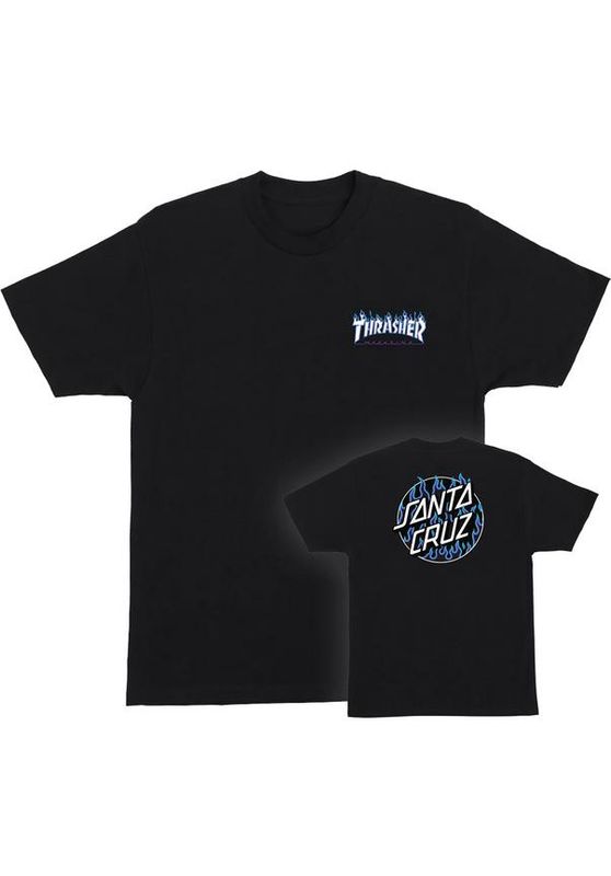 T-Shirt Santa-Cruz Thrasher Flame Dot