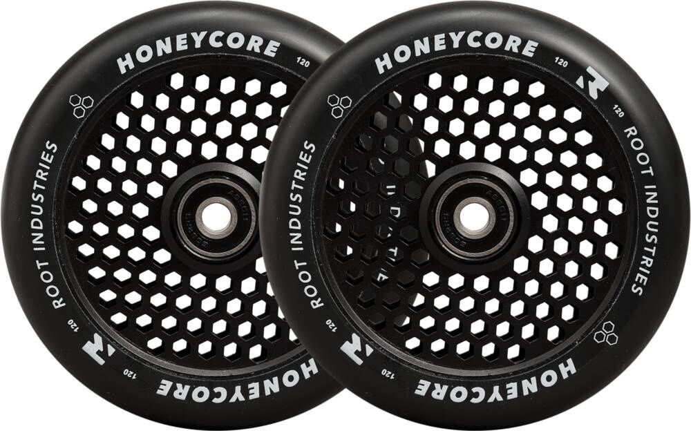 Root Honeycore Zwart Compleet 120mm Wiel 2-pack Zwart