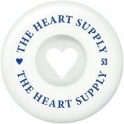 Heart Supply Clean Heart 99A Skateboard Wielen 4-Pack Wit/Blauw 53mm