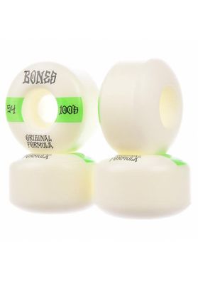 Bones Wheels 100&#39;s OG #19 V4 100A Wide 54mm white-green