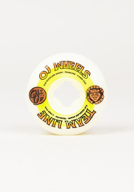 OJ Wheels Team Line Original Hardline 53mm 99A white-green-orange
