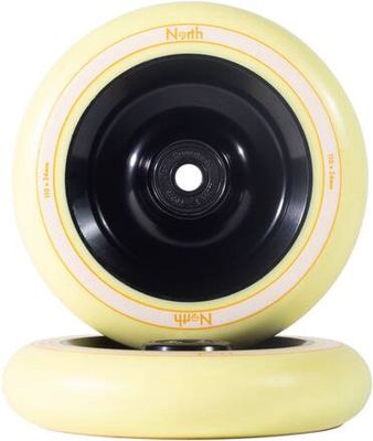 North Fullcore Stuntstep Wiel 110mm 2-pack Matte Black/Cream