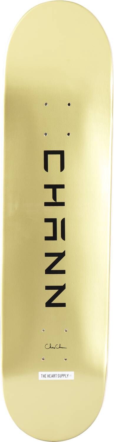 Heart Supply Chris Chann Pro Skateboard Deck 7.75&quot; Golden
