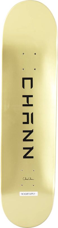 Heart Supply Chris Chann Pro Skateboard Deck 7.75&quot; Golden