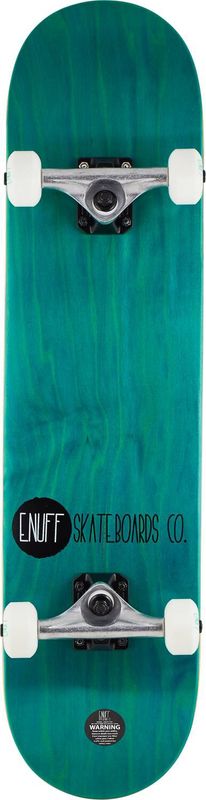 Enuff Logo Stain Compleet Skateboard Teal 8&quot;