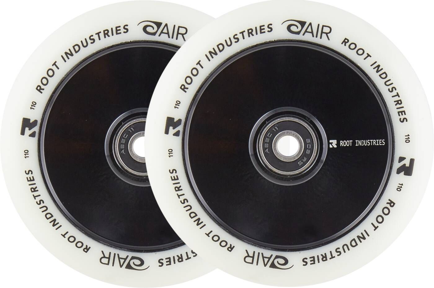 Root Air Wit Complete Stuntstep Wielen 2-pack 110mm Zwart