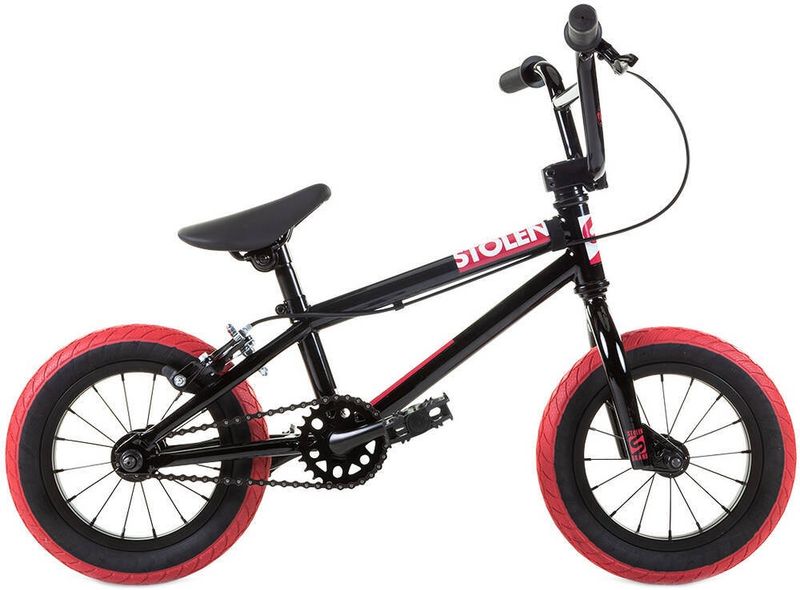Stolen Agent 12&#39;&#39; 2022 Freestyle BMX Fiets Zwart Framemaat 13.25 inch. Alleen online verkrijgbaar! levertijd 4 a 5 werkdagen.