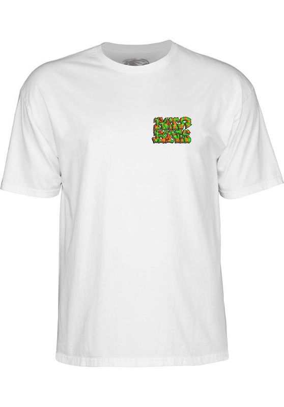 T-Shirt Powell-Peralta Rat Bones Graffiti white