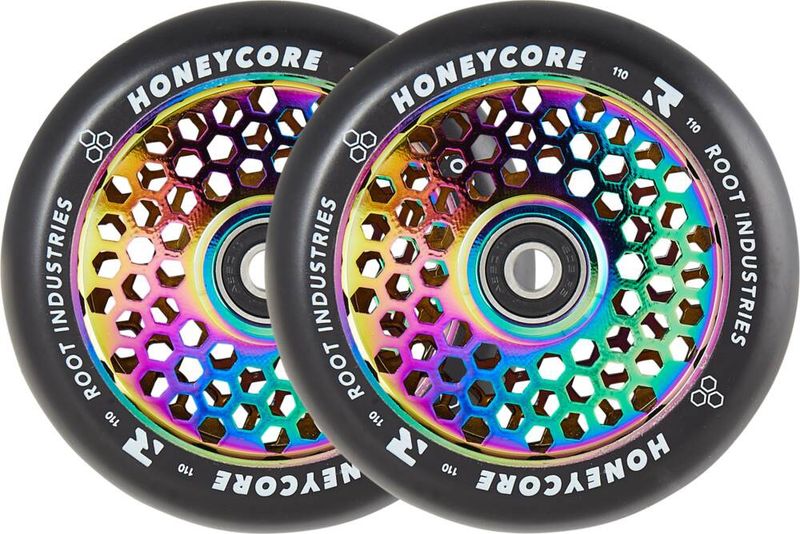 Root Honeycore Zwart Compleet 110mm Wiel 2-pack Neochrome