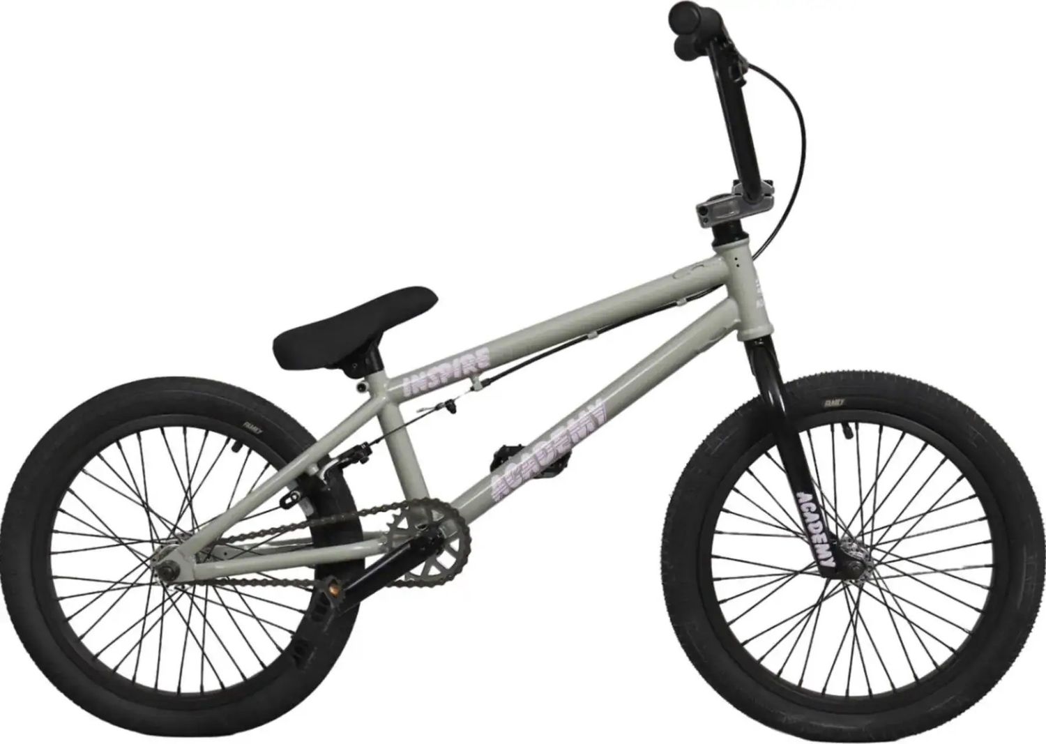 Academy Inspire 18&#39;&#39; 2022 Freestyle BMX Fiets Concrete Grey Framemaat 18 inch. Alleen online verkrijgbaar! levertijd 4 a 5 werkdagen.