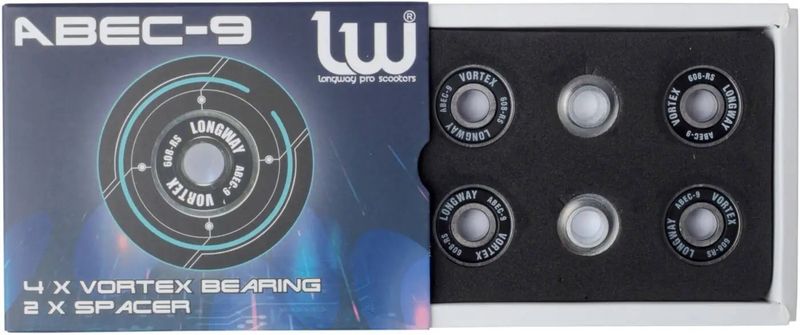 Longway Vortex Retail Scooter Bearings ABEC-9 set van 4 stuks