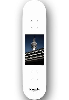 Kingpin Deck x David Luther TV white-black 8.375&quot;