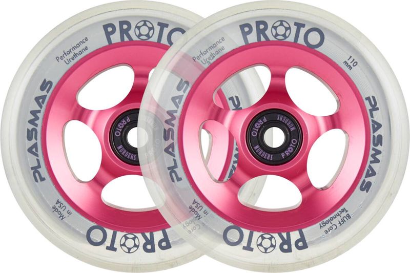 Proto Plasmas Stuntstep wielen 2-Pack 110mm Neon Pink