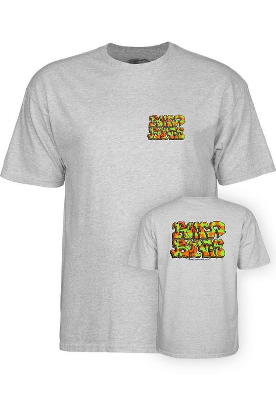 T-Shirt Powell-Peralta Rat Bones Graffiti sport-gray