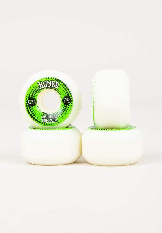 Bones Wheels 100&#39;s Originals #5 V5 Sidecut 100A, 54mm white-green