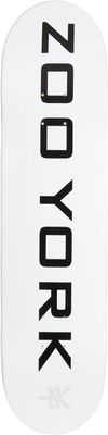 Zoo York Classic Logo Block Skateboard Deck Wit 7.75&quot;