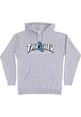 Santa-Cruz Hoodie Thrasher Screaming Logo grey