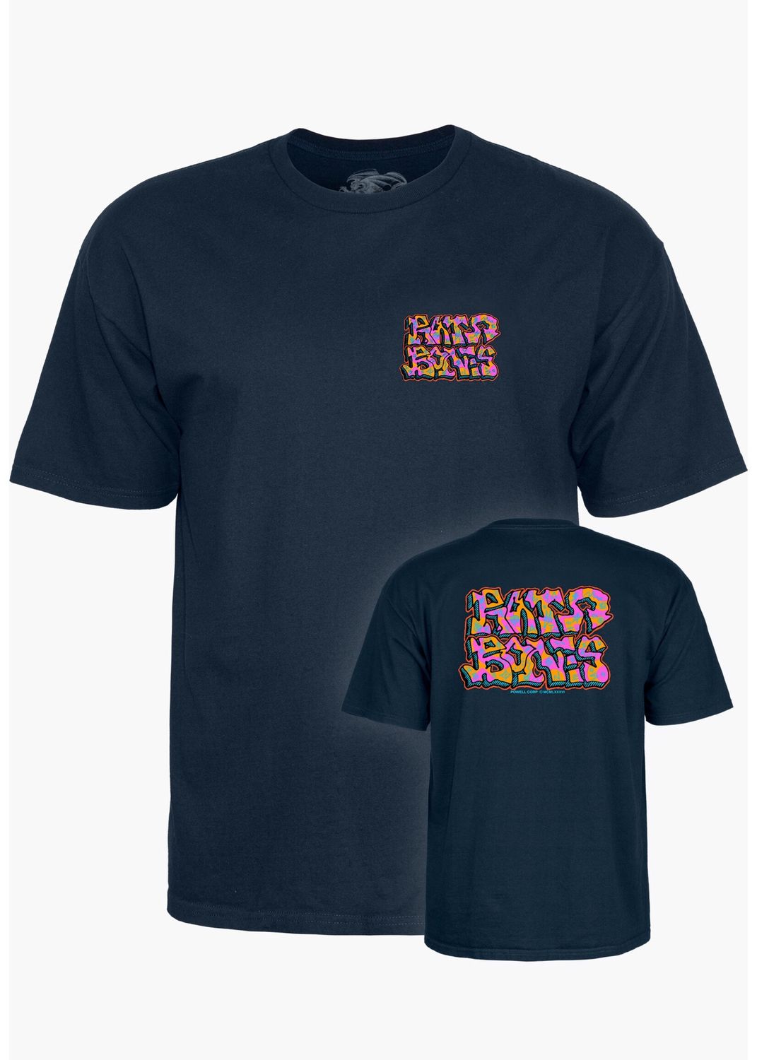 T-Shirt Powell-Peralta Rat Bones Graffiti navy, Kleur: Navy, Maat: S