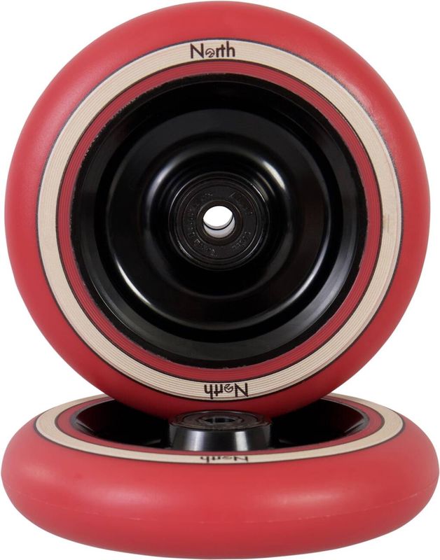 North Fullcore Stuntstep Wiel 110mm 2-pack Black/Red Pu