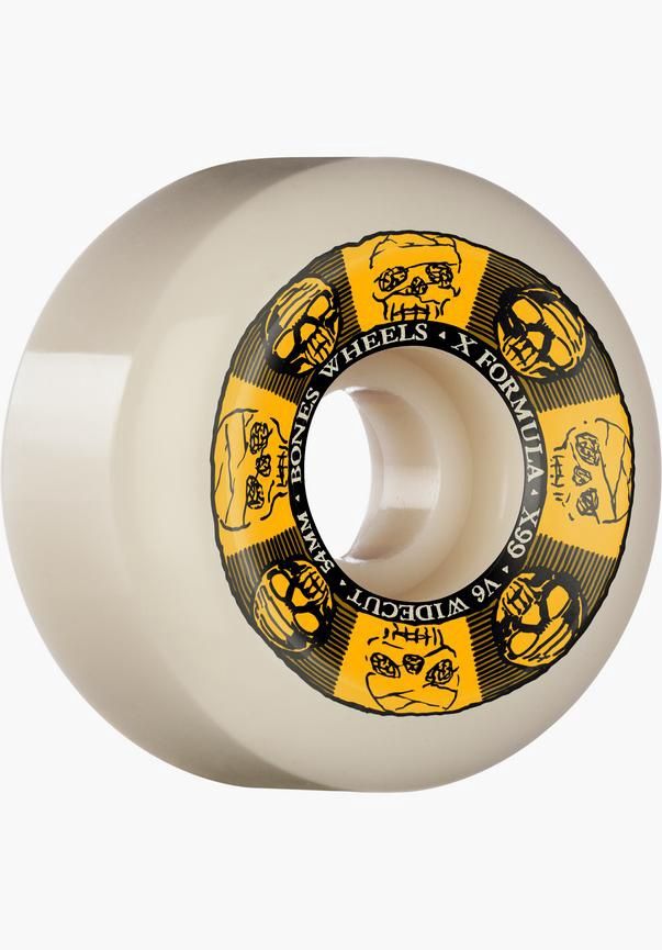 Bones Wheels X-Formula Black &amp; Gold 99A V6 Wide-Cut 54mm