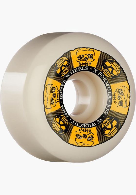 Bones Wheels X-Formula Black &amp; Gold 99A V6 Wide-Cut 54mm
