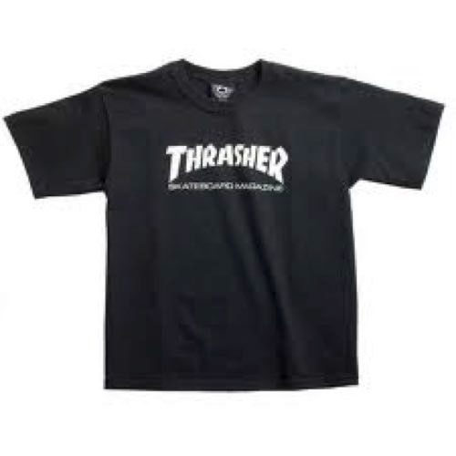 THRASHER SKATE MAG TEE YOUTH BLACK (Kids), Maat: (Kids) XS